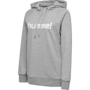 Hummel Go Cotton Logo Hettegenser - Grå Dame