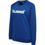 Hummel Go Cotton Logo Genser - Blå Dame