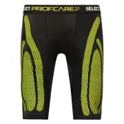 Select Profcare Compression Shorts - Sort/Neon