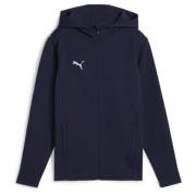 PUMA Hettegenser teamFINAL Casuals Full Zip - Navy/Sølv Barn