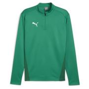 PUMA Treningsskjorte teamGOAL 1/4 glidelås - Grønn/PUMA White
