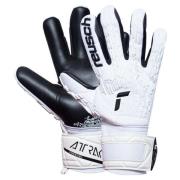 Reusch Keeperhanske Attrakt Freegel Silver Shine Bright - Hvit/Sort