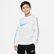 Nike Genser NSW Repeat Fleece Crew - Hvit/Blå Barn