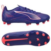 PUMA Ultra 5 Play FG/AG Formula - Lapis Lazuli/Hvit/Rosa Barn