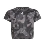 Adidas Essentials AEROREADY Seasonal Print Crop Tee Kids