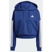 Adidas Essentials 3-Stripes French Terry Quarter-Zip Hoodie