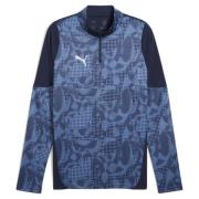 PUMA Treningsskjorte teamCUP 1/4 glidelås - PUMA Navy/Puma Sølv/Blå
