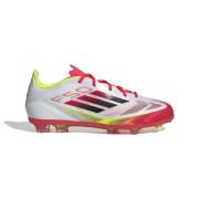 adidas F50 Elite FG Pure Victory - Hvit/Sort/Gul Barn