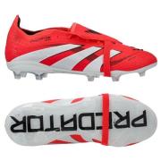 adidas Predator Elite Fold-over Tongue FG Pure Victory - Lucid Red/Hvi...