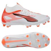 PUMA Ultra 5 Match + FG/AG Unlimited - Hvit/Sort/Glowing Red Dame