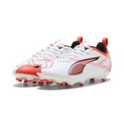 PUMA Ultra 5 Play FG/AG Unlimited - Hvit/Sort/Glowing Red Barn