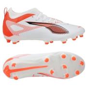 PUMA Ultra 5 Match FG/AG Unlimited - Hvit/Sort/Glowing Red Barn