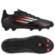 adidas F50 League FG/AG Stealth Victory - Svart/Metall/Lucid Red Barn