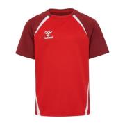 Hummel Trenings T-Skjorte hmlLEAD 2.0 - Rød/Maroon/Hvit Barn