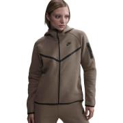 Nike Hettegenser Tech Fleece FZ Windrunner - Brun/Sort Dame