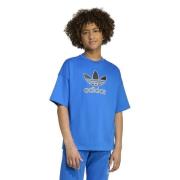 adidas Originals T-skjorte Logo - Blå/Svart Barn