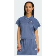 Adidas Stadium 3-Stripes Tennis Inspired Jacquard Polo Tee