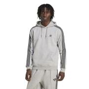 adidas Originals Hettegenser 3-Stripes - Grå/Svart