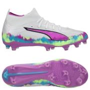 PUMA Ultra 6 Match + FG Brilliance - PUMA White/Fizzy Apple/Bright Aqu...