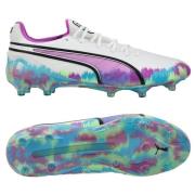 PUMA King Ultimate FG/AG Brilliance - PUMA White/Clyde Royal/Ren magen...