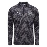 Manchester City Treningsskjorte Pre Match 1/4 glidelås - PUMA Svart Ba...