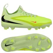 Nike Phantom 6 Academy Low Cut MG Max Voltage - Gønn/Svart/Hyper Crims...
