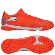 PUMA Future 9 Match Fusion Low Cut TT Unleashed - Glødende rød/PUMA Wh...