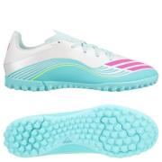 adidas F50 Messi Club TF Aurora Radiante - Fottøy Hvit/Lucid Pink/Flas...