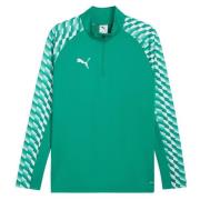 PUMA Treningsskjorte teamLIGA26 1/4 glidelås - Grønn/Hvit Barn