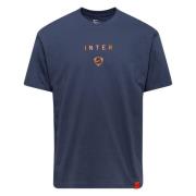 Inter T-skjorte T90 Wordmark - Tordenblå
