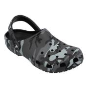 Crocs Classic Camouflage Clog - Svart/grå