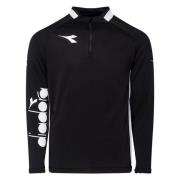 Diadora Treningsgenser Equipo Pro 1/2 Zip - Sort/Hvit